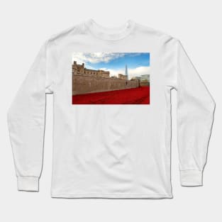 Tower of London Red Poppies UK Long Sleeve T-Shirt